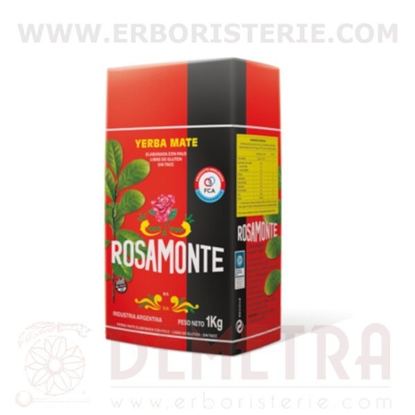Yerba Mate Rosamonte 1 kg Tradicional elaborada con palo Industria Argentina