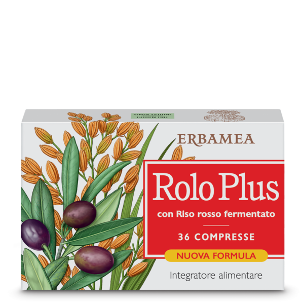 Rolo Plus 36 compresse utile per il metabolismo dei lipidi, con Riso rosso fermentato Nuova formula