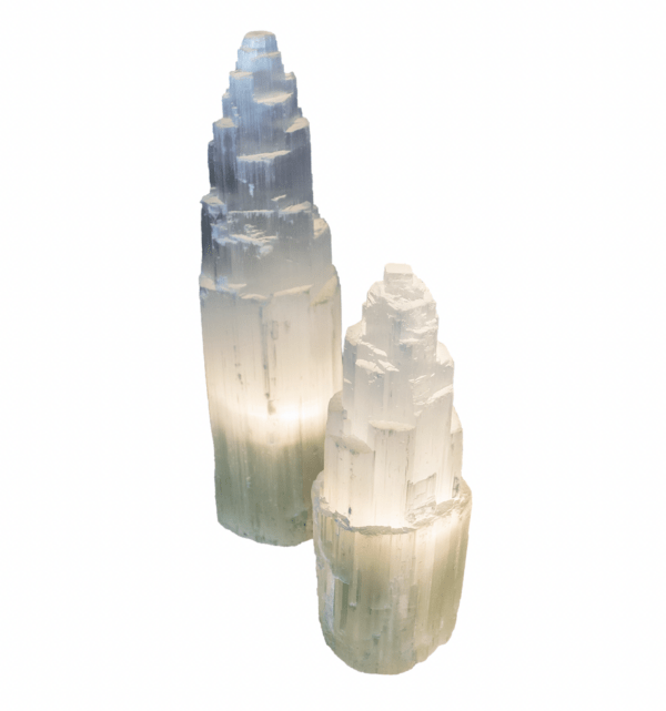 Lampada in Selenite La pietra della tranquillità