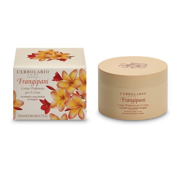 Frangipani Crema Profumata per il Corpo 200ml Fragranza agrumata, fiorita