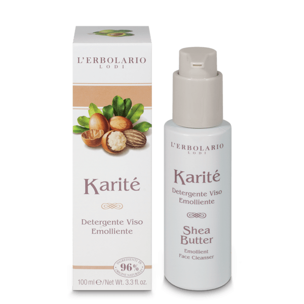 Karite' Detergente Viso Emolliente 100ml per tutti i tipi di pelle