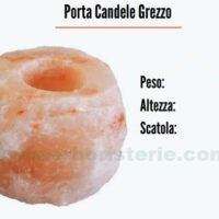 Porta Candele, Lumini o Tea Light in sale grezzo dell'Himalaya