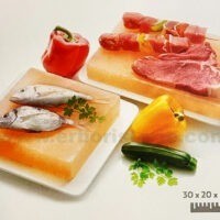 Piastra da cucina 30x20x4 in Sale Himalayano con supporto per cucinare