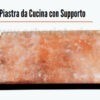 Piastra da cucina 30x20x4 in Sale Himalayano con supporto per cucinare