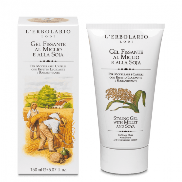 Gel Fissante per capelli al Miglio e Soja con effetto lucidante e sostantivante