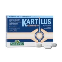 Kartilus composto Cartilagine di Squalo, Glucosamina, Condroitinsolfato, MSM e Vitamina C Naturando