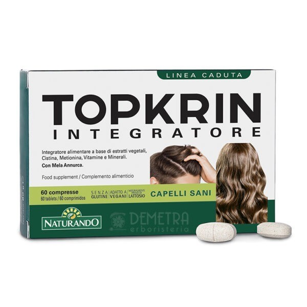 Topkrin Integratore per Capelli forti e sani 60 compresse