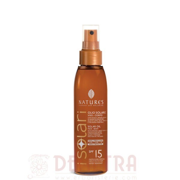 Olio Solare Spray Viso e Corpo SPF15 Nature's 150ml