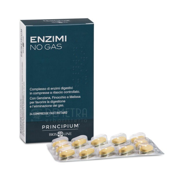 Principium Enzimi No Gas 24 compresse Fast/Retard digestione e gonfiore