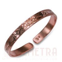 Braccialetto in Rame Calkos mod. Decorato Stretto