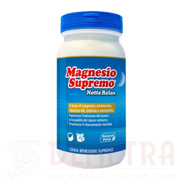 Magnesio Supremo Relax Notte 150g per un miglior addormentamento