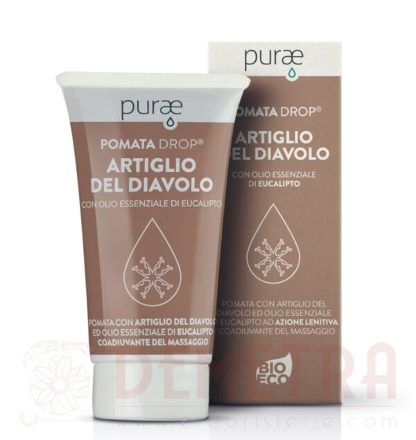 Pomata Artiglio del Diavolo con tecnologia Drop® e Olio essenziale di Eucalipto Biologico