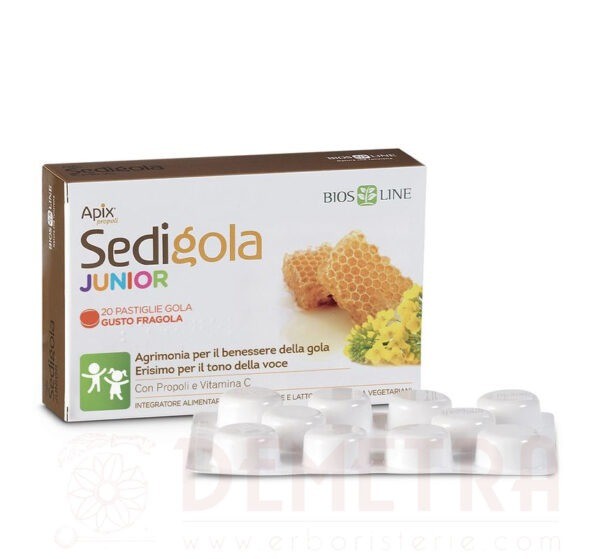 Apix® Pastiglie Gola Junior con Propoli e Semi di Pompelmo 20 pastiglie masticabili