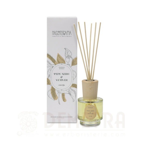 Diffusore bastoncini Pepe Nero e Vetiver Nasoterapia