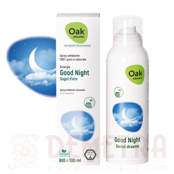 Good Night Spray crea un ambiente piacevole, rilassante e riposante 100ml
