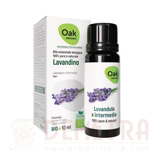 Lavandino Super Olio Essenziale 10ml biologico e vegano Oak Organic