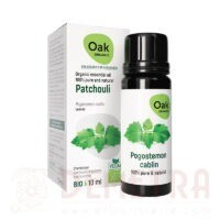 Patchouli Olio Essenziale 10ml biologico e vegano Oak Organic