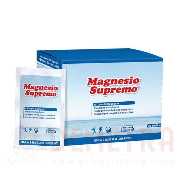Magnesio Supremo polvere solubile 32 bustine - Natural Point