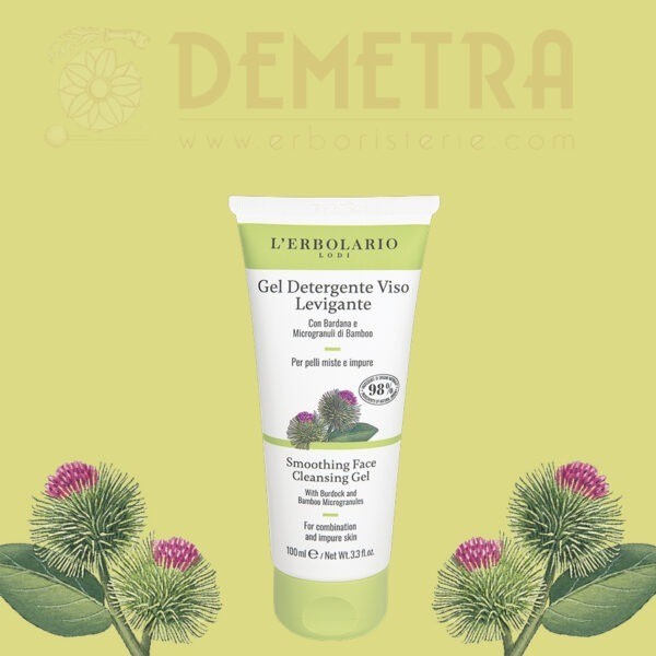 Gel Detergente Viso Levigante Pelli Miste e Impure alla Bardana 100ml