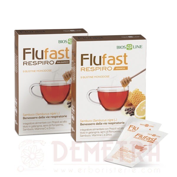 Flufast Respiro 9 Bustine Monodose Biosline