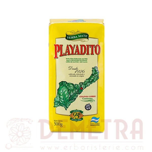 Yerba Mate Playadito 500g elaborada con palo Industria Argentina