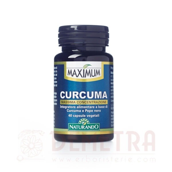 Curcuma massima concentrazione con Piperina Maximum 40 capsule vegetali