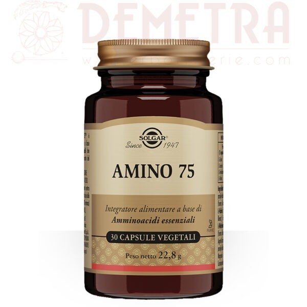 AMINO 75 Solgar 30 capsule vegetali Amminoacidi in forma libera