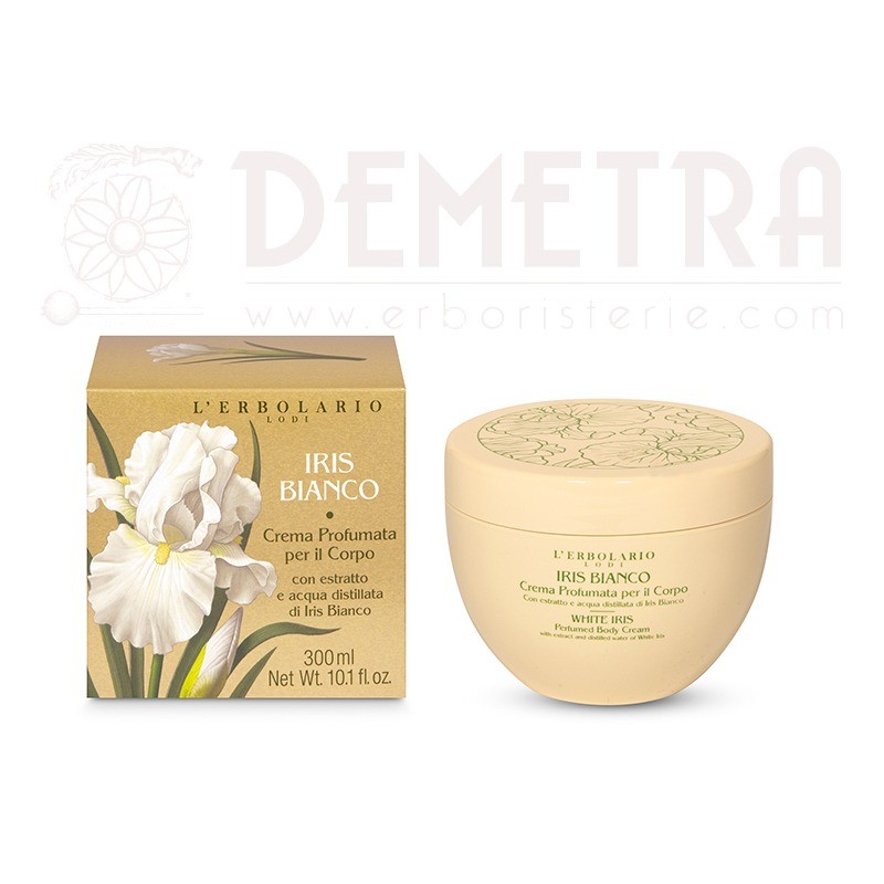 Iris Bianco Crema profumata per il corpo 300ml Novità L'Erbolario