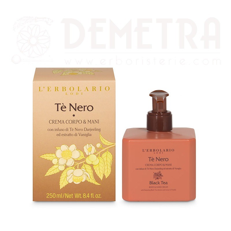 Te' Nero Crema Profumata per Corpo e Mani Novità L'Erbolario
