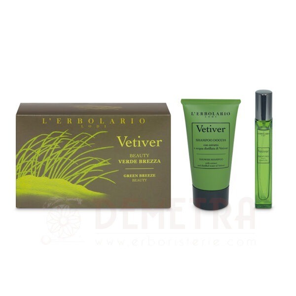 Vetiver Beauty Verde Brezza Pochette in Tessuto Edizione limitata Novità L'Erbolario