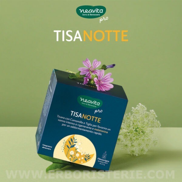 Tisanotte tisana in filtoscrigno per un addormentamento rapido e un sonno intenso e rigenerante