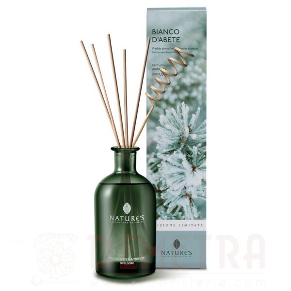 Profumo per ambiente con bastoncini Bianco D'Abete 200ml Nature's