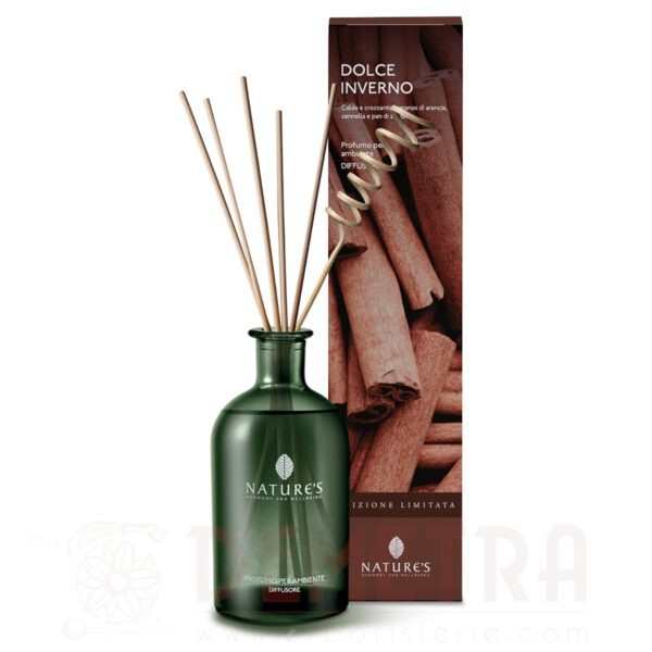 Profumo per ambiente con bastoncini Dolce Inverno 200ml Nature's