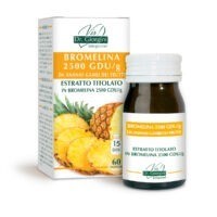 Bromelina 60 pastiglie 2500 GDU/g da Ananas gambi frutti estratto titolato dr. Giorgini