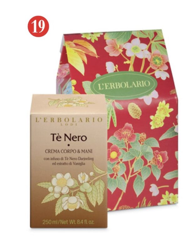 Regalo Te' Nero Crema Profumata Corpo e Mani in scatola autoformante