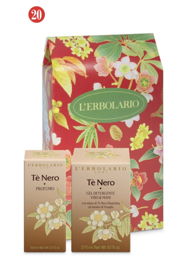 Regalo Te' Nero Profumo e Gel Detergente Viso e Mani in scatola autoformante