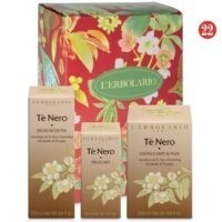Regalo Te' Nero Profumo, Bagnoschiuma e Crema Profumata Corpo e Mani in scatola autoformante