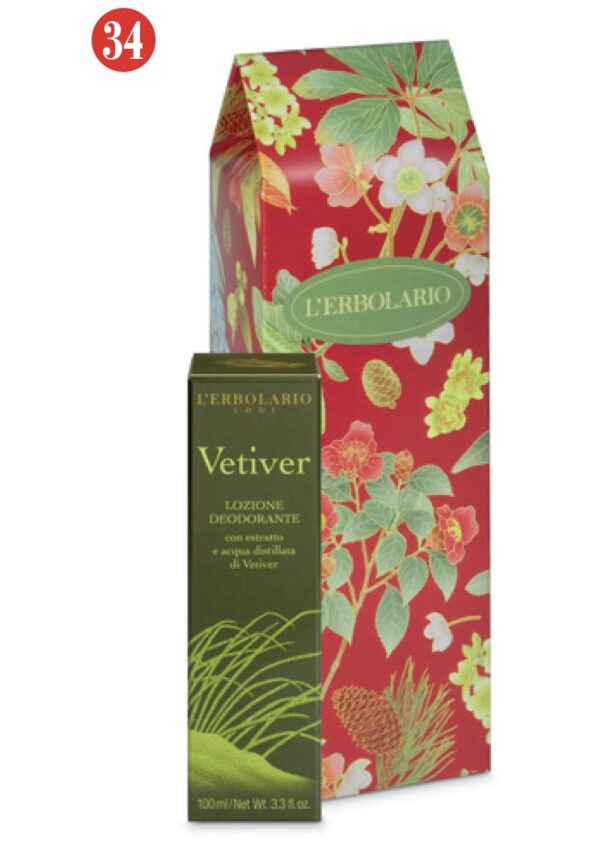 Regalo Vetiver Lozione Deodorante in scatola autoformante