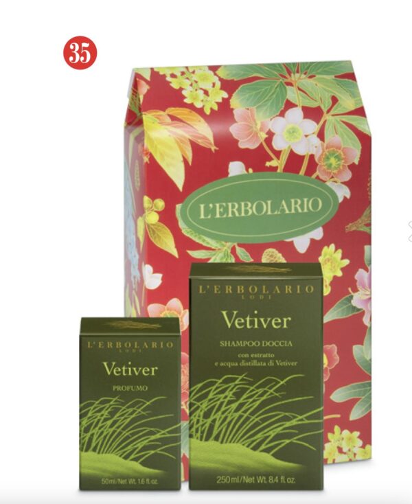 Regalo Vetiver Profumo e ShampooDoccia in scatola autoformante