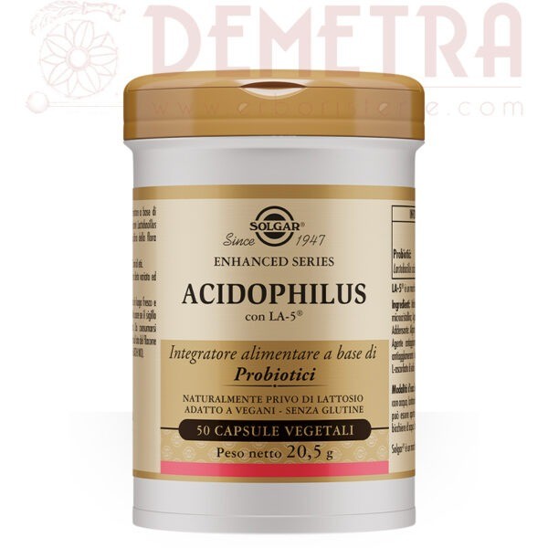 Acidophilus 50 capsule vegetali Lactobacillus acidophilus LA-5® Solgar