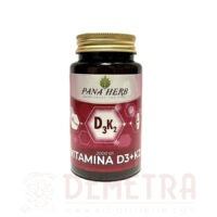 Vitamina D3+K2 vegan 2000ui 60 capsule Pana Herb