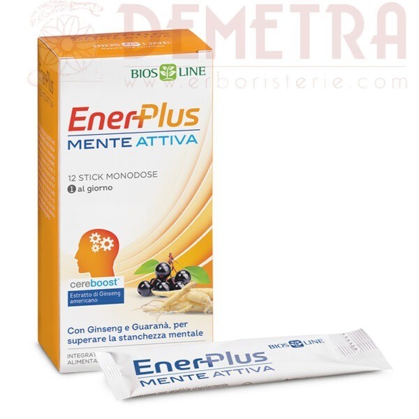 EnerPlus Mente Attiva per l'energia e la concentrazione 12 stick monodose Biosline