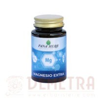 Magnesio extra 60 capsule vegetali Panaherb 4 fonti diverse di Magnesio