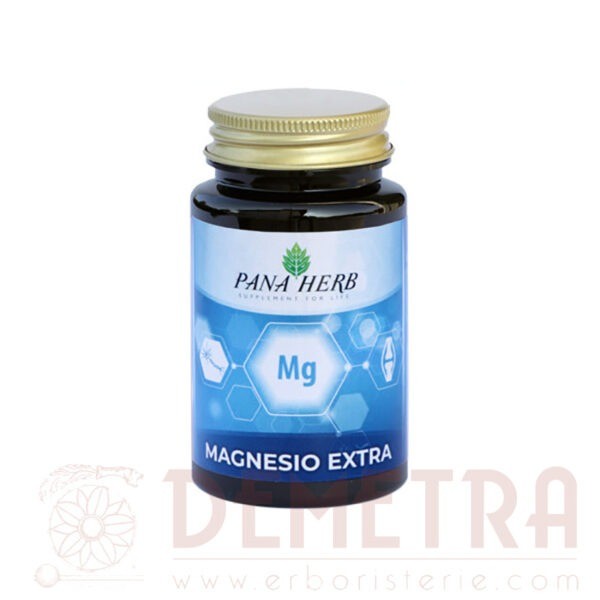 Magnesio extra 60 capsule vegetali Panaherb 4 fonti diverse di Magnesio