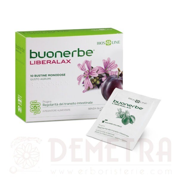 Buonerbe LiberaLax 10 bustine. Favorisce il fisiologico transito intestinale. Biosline