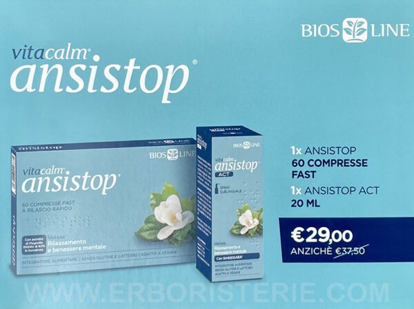 VitaCalm® Ansistop® Promo Pack con Act spray sublinguale e integratore compresse fast