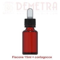 Flacone 15ml Farmaceutico in vetro scuro con contagocce. Confezione da 30 flaconi