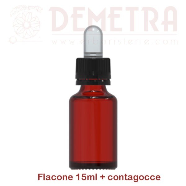 Flacone 15ml Farmaceutico in vetro scuro con contagocce. Confezione da 30 flaconi