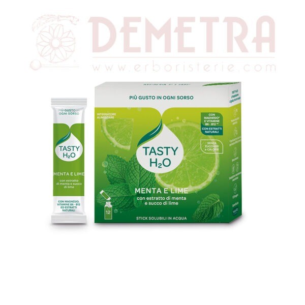 Insaporitore per acqua gusto Menta e Lime Tasty H2O 12 stick (ognuno per 500ml) Neavita