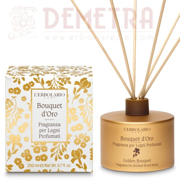 Fragranza per Legni Profumati Bouquet d'Oro 200ml - L'Erbolario
